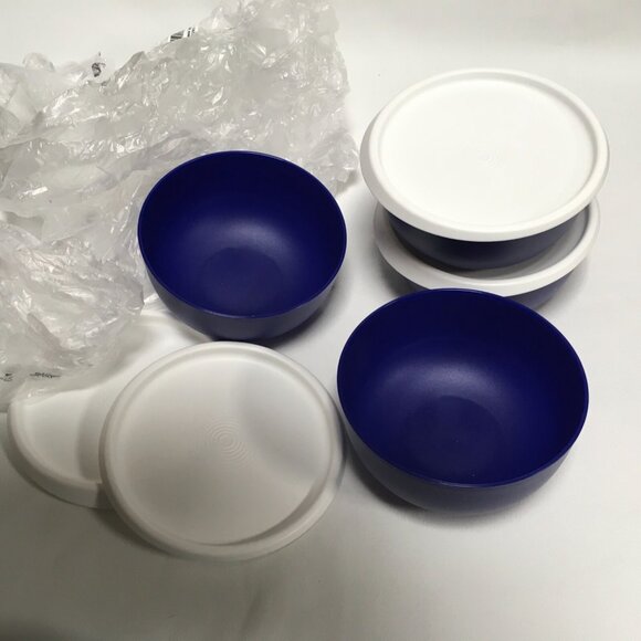Tupperware Talavera Collection Small Serving Bowls Set Of 4 With Lids 6618 6919 - Picture 3 of 3
